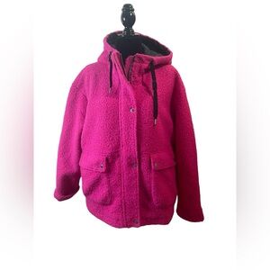 Vince Camuto Hooded Boucle Jacket